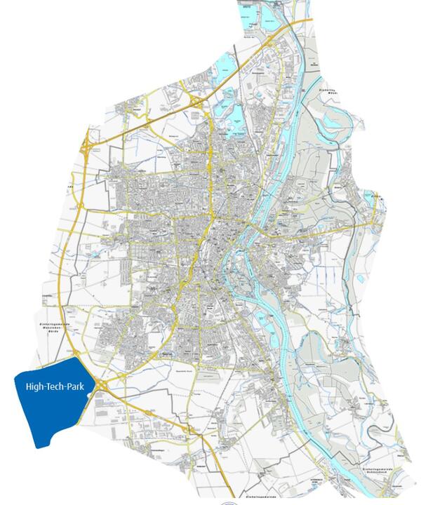 Bild vergrößern: Stadtplan mit HTP